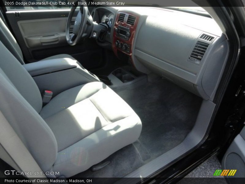 Black / Medium Slate Gray 2005 Dodge Dakota SLT Club Cab 4x4