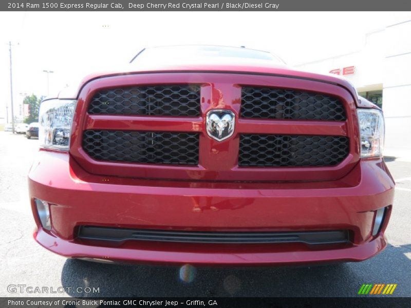 Deep Cherry Red Crystal Pearl / Black/Diesel Gray 2014 Ram 1500 Express Regular Cab