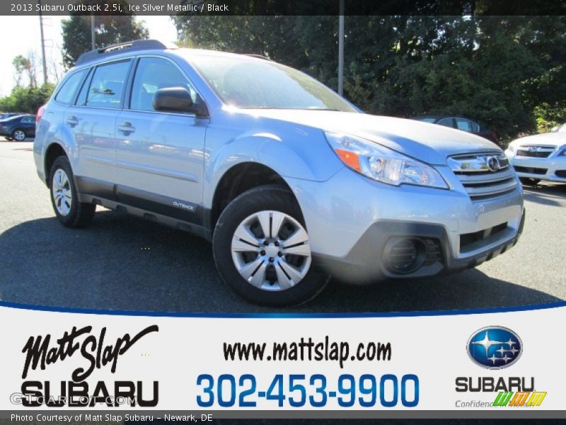 Ice Silver Metallic / Black 2013 Subaru Outback 2.5i