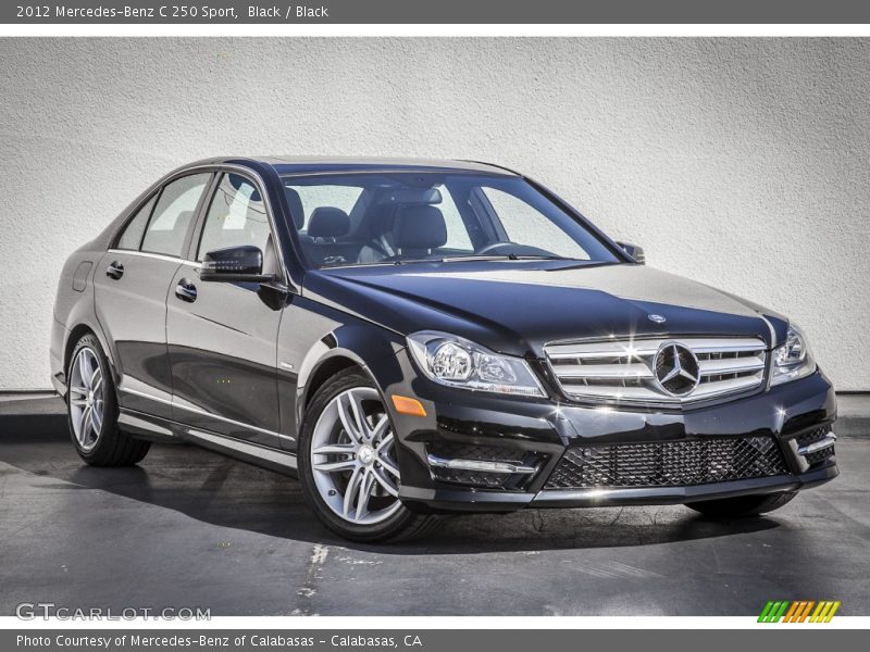 Black / Black 2012 Mercedes-Benz C 250 Sport