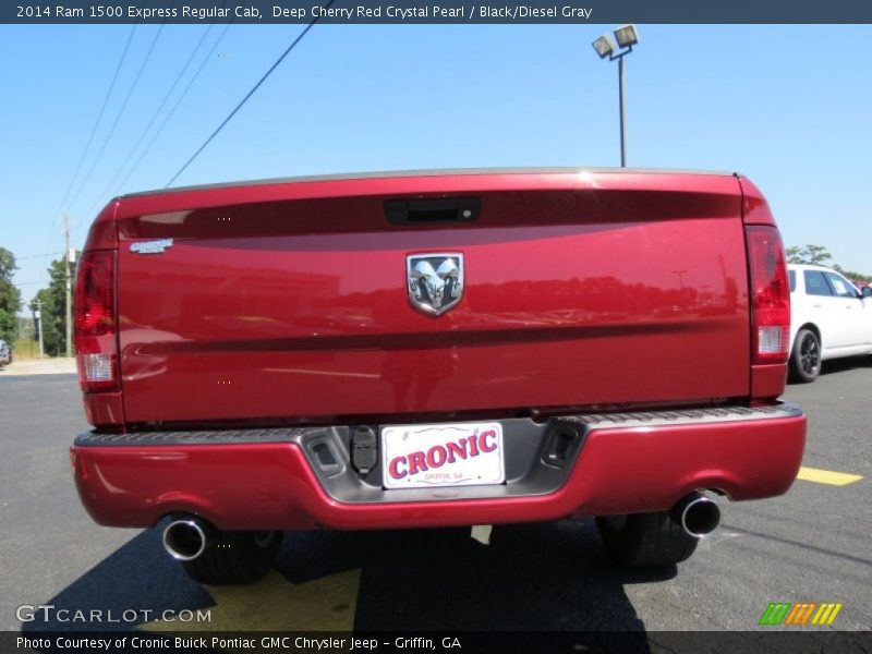 Deep Cherry Red Crystal Pearl / Black/Diesel Gray 2014 Ram 1500 Express Regular Cab