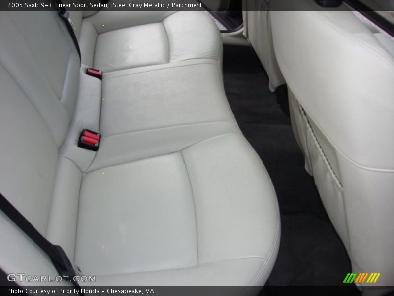 Steel Gray Metallic / Parchment 2005 Saab 9-3 Linear Sport Sedan