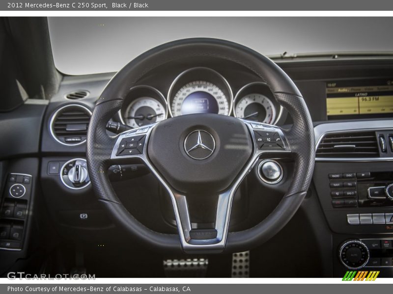Black / Black 2012 Mercedes-Benz C 250 Sport