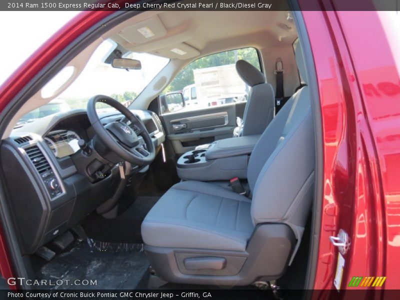 Deep Cherry Red Crystal Pearl / Black/Diesel Gray 2014 Ram 1500 Express Regular Cab