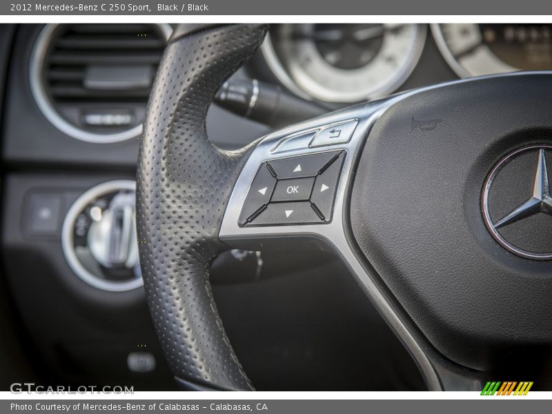 Black / Black 2012 Mercedes-Benz C 250 Sport