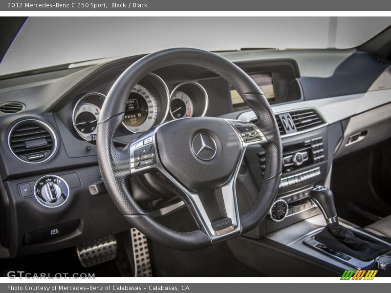 Black / Black 2012 Mercedes-Benz C 250 Sport