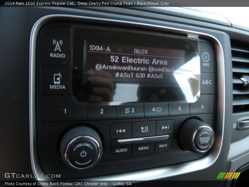 Deep Cherry Red Crystal Pearl / Black/Diesel Gray 2014 Ram 1500 Express Regular Cab