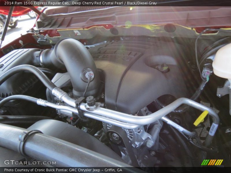 Deep Cherry Red Crystal Pearl / Black/Diesel Gray 2014 Ram 1500 Express Regular Cab