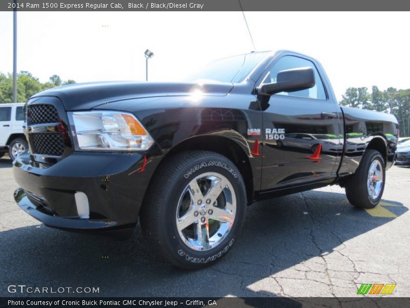 Black / Black/Diesel Gray 2014 Ram 1500 Express Regular Cab