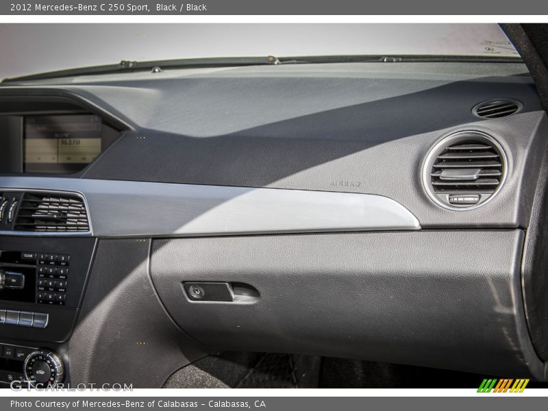 Black / Black 2012 Mercedes-Benz C 250 Sport