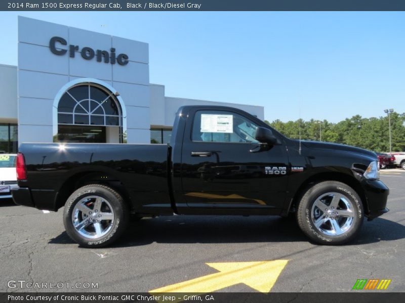 Black / Black/Diesel Gray 2014 Ram 1500 Express Regular Cab