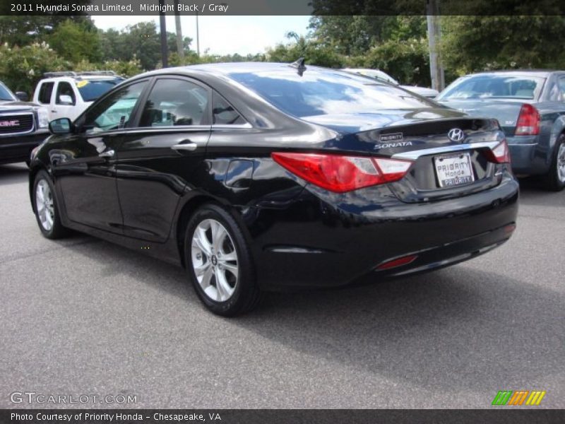 Midnight Black / Gray 2011 Hyundai Sonata Limited