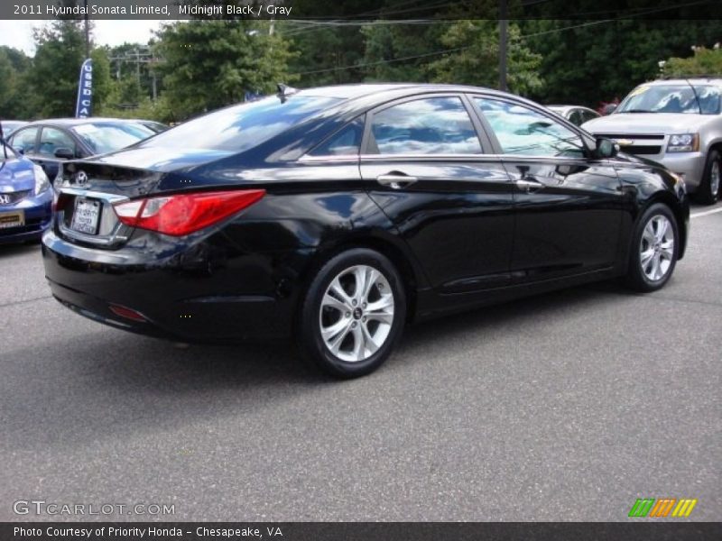 Midnight Black / Gray 2011 Hyundai Sonata Limited