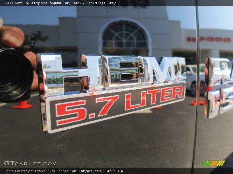 Black / Black/Diesel Gray 2014 Ram 1500 Express Regular Cab