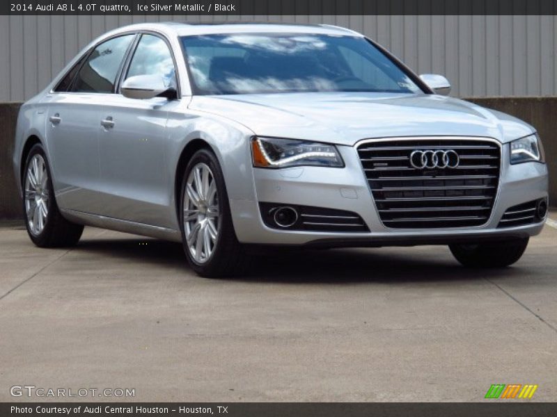 Ice Silver Metallic / Black 2014 Audi A8 L 4.0T quattro