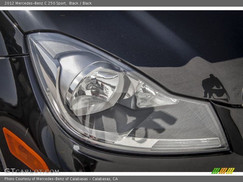 Black / Black 2012 Mercedes-Benz C 250 Sport