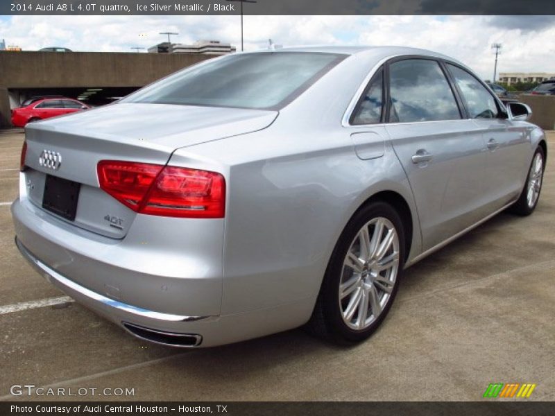 Ice Silver Metallic / Black 2014 Audi A8 L 4.0T quattro