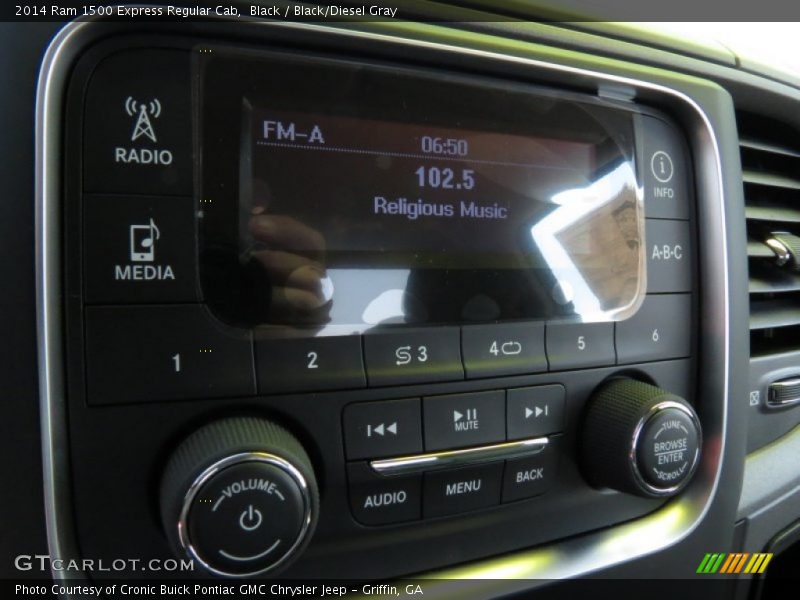 Black / Black/Diesel Gray 2014 Ram 1500 Express Regular Cab