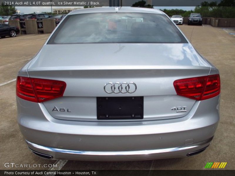 Ice Silver Metallic / Black 2014 Audi A8 L 4.0T quattro