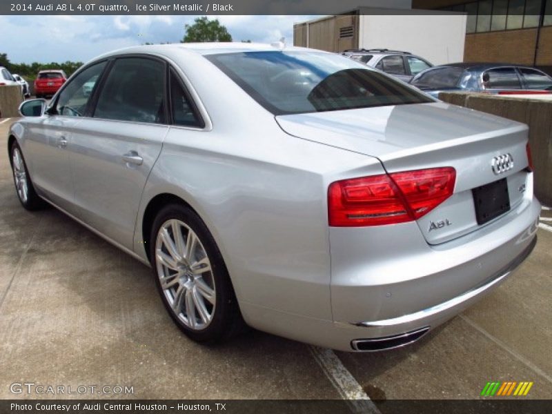 Ice Silver Metallic / Black 2014 Audi A8 L 4.0T quattro