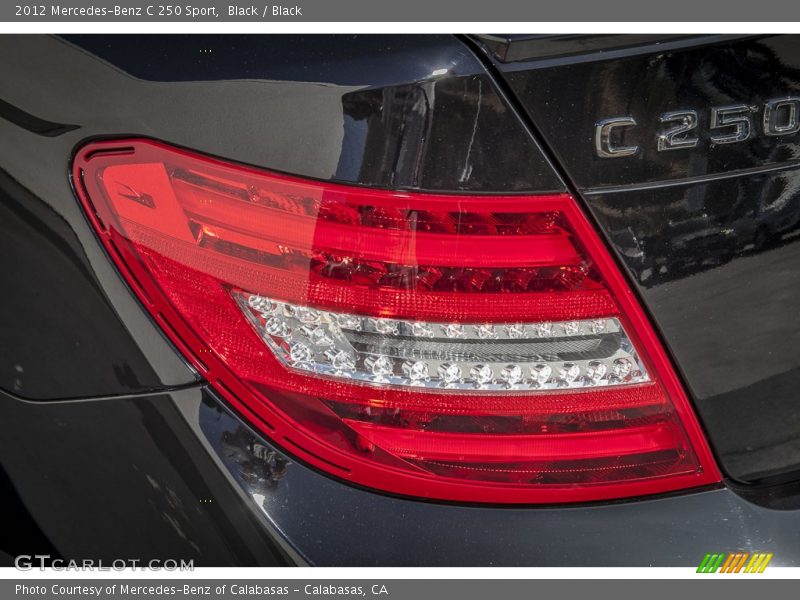 Black / Black 2012 Mercedes-Benz C 250 Sport
