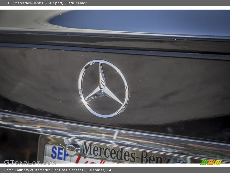 Black / Black 2012 Mercedes-Benz C 250 Sport