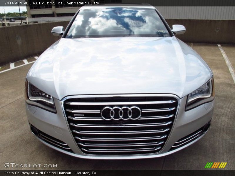 Ice Silver Metallic / Black 2014 Audi A8 L 4.0T quattro