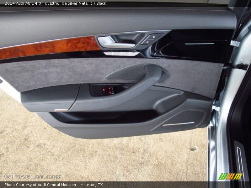 Ice Silver Metallic / Black 2014 Audi A8 L 4.0T quattro