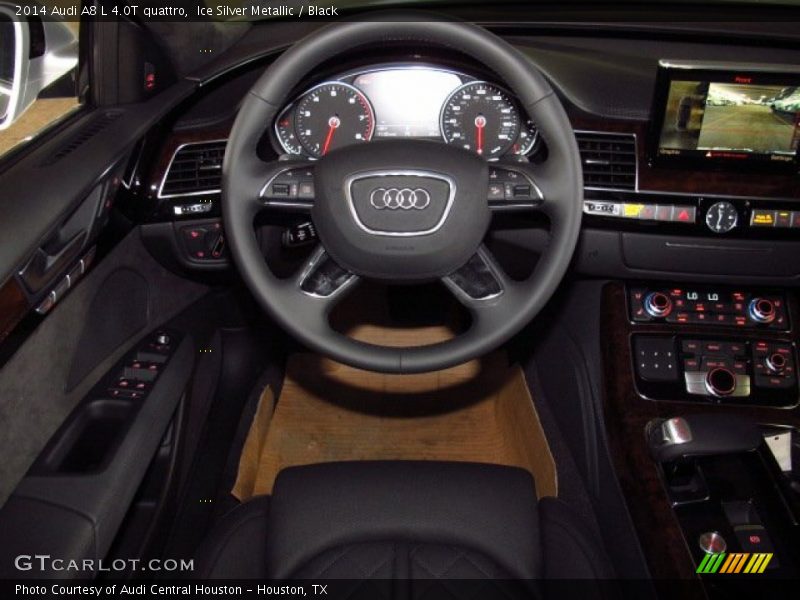 Ice Silver Metallic / Black 2014 Audi A8 L 4.0T quattro