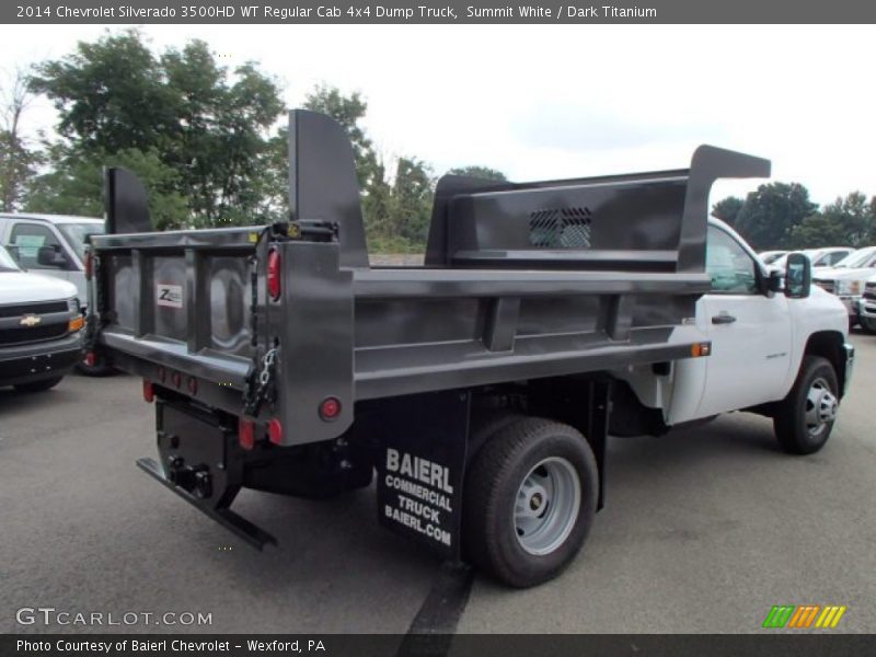 Summit White / Dark Titanium 2014 Chevrolet Silverado 3500HD WT Regular Cab 4x4 Dump Truck