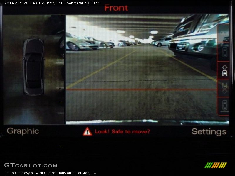 Ice Silver Metallic / Black 2014 Audi A8 L 4.0T quattro