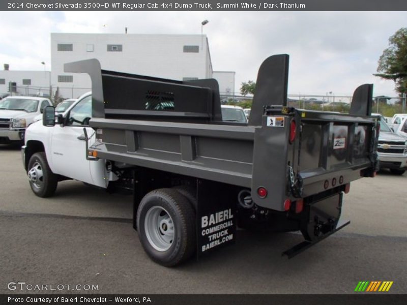 Summit White / Dark Titanium 2014 Chevrolet Silverado 3500HD WT Regular Cab 4x4 Dump Truck