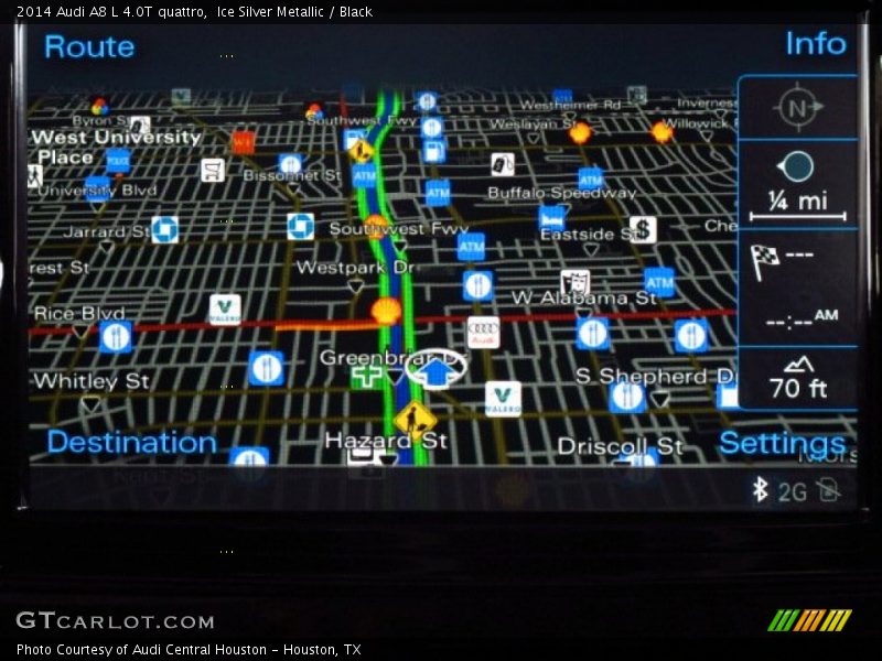 Ice Silver Metallic / Black 2014 Audi A8 L 4.0T quattro