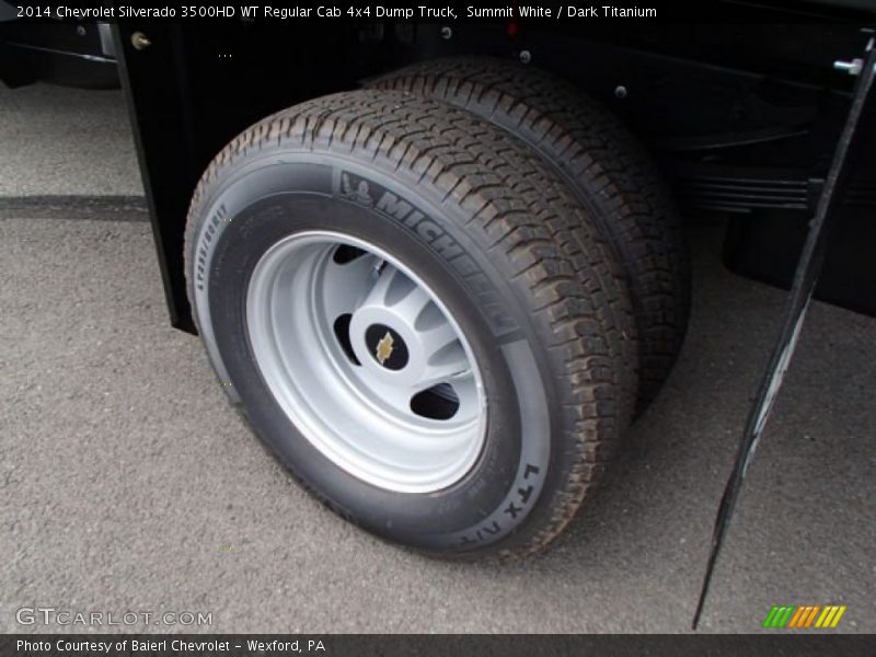 Summit White / Dark Titanium 2014 Chevrolet Silverado 3500HD WT Regular Cab 4x4 Dump Truck