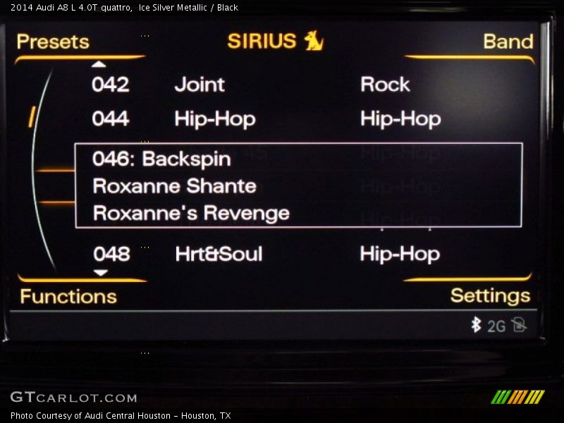 Ice Silver Metallic / Black 2014 Audi A8 L 4.0T quattro