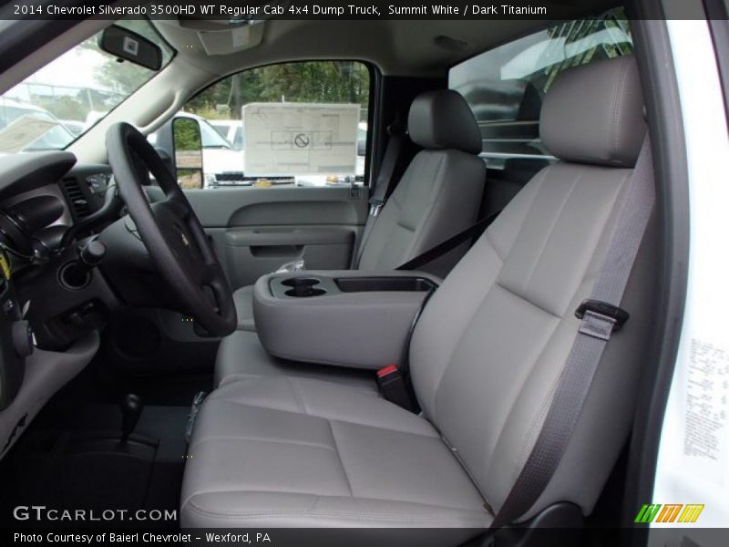 Summit White / Dark Titanium 2014 Chevrolet Silverado 3500HD WT Regular Cab 4x4 Dump Truck