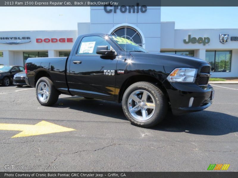 Black / Black/Diesel Gray 2013 Ram 1500 Express Regular Cab