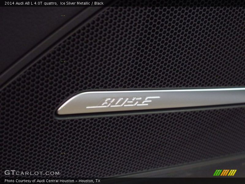 Ice Silver Metallic / Black 2014 Audi A8 L 4.0T quattro