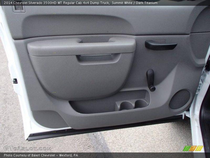 Summit White / Dark Titanium 2014 Chevrolet Silverado 3500HD WT Regular Cab 4x4 Dump Truck