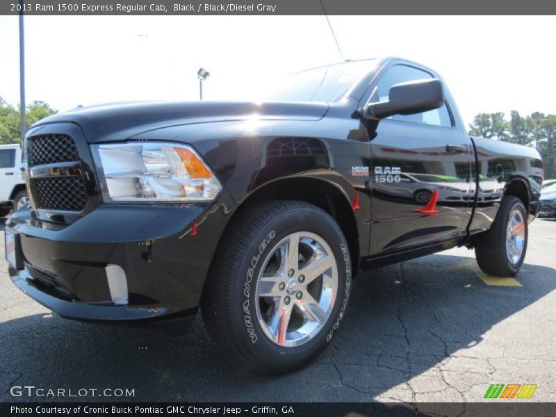 Black / Black/Diesel Gray 2013 Ram 1500 Express Regular Cab