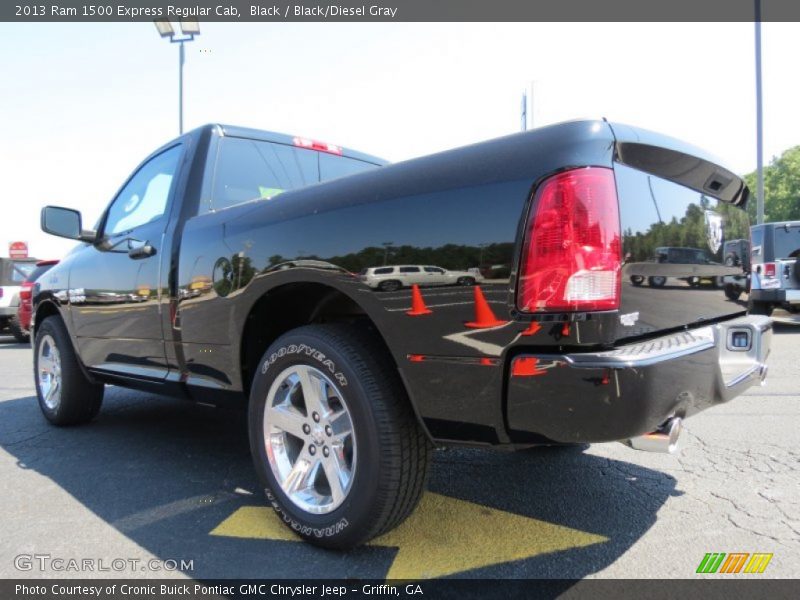 Black / Black/Diesel Gray 2013 Ram 1500 Express Regular Cab