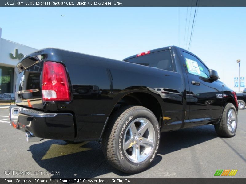 Black / Black/Diesel Gray 2013 Ram 1500 Express Regular Cab