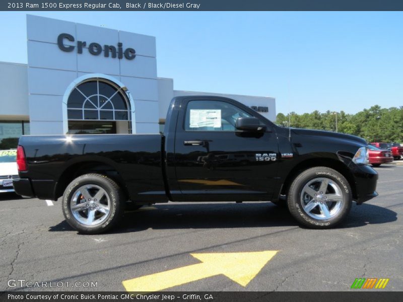 Black / Black/Diesel Gray 2013 Ram 1500 Express Regular Cab