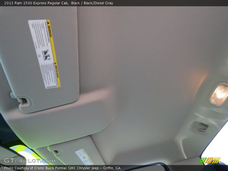 Black / Black/Diesel Gray 2013 Ram 1500 Express Regular Cab