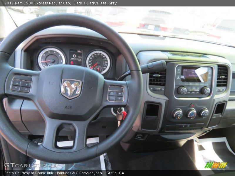 Black / Black/Diesel Gray 2013 Ram 1500 Express Regular Cab