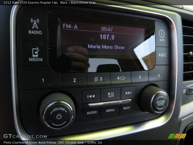 Black / Black/Diesel Gray 2013 Ram 1500 Express Regular Cab