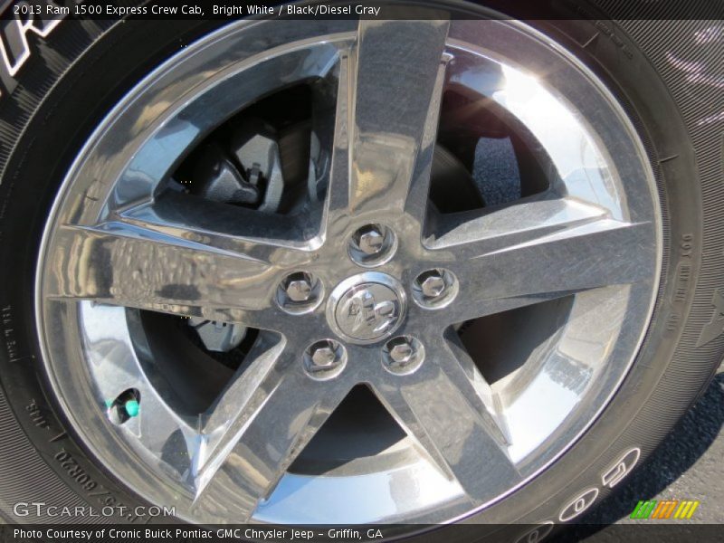 Bright White / Black/Diesel Gray 2013 Ram 1500 Express Crew Cab