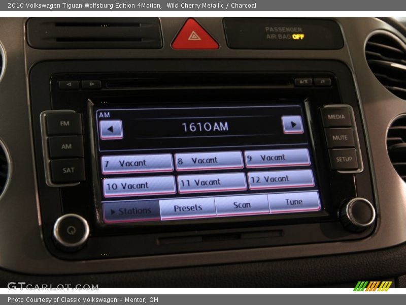 Wild Cherry Metallic / Charcoal 2010 Volkswagen Tiguan Wolfsburg Edition 4Motion