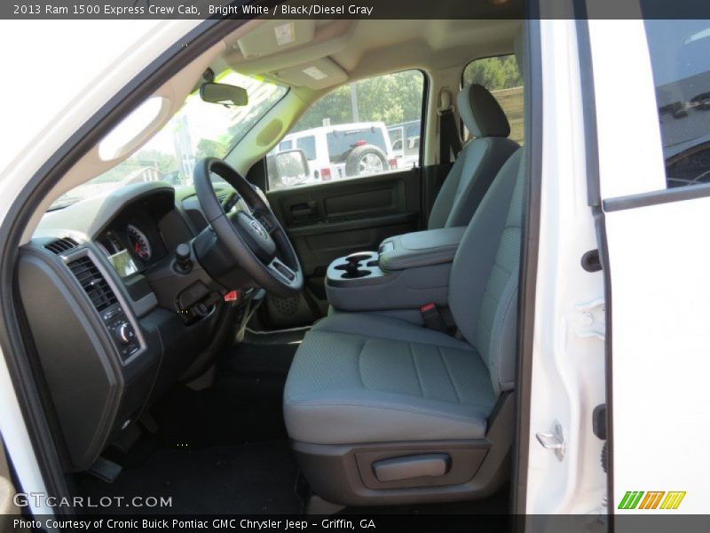Bright White / Black/Diesel Gray 2013 Ram 1500 Express Crew Cab
