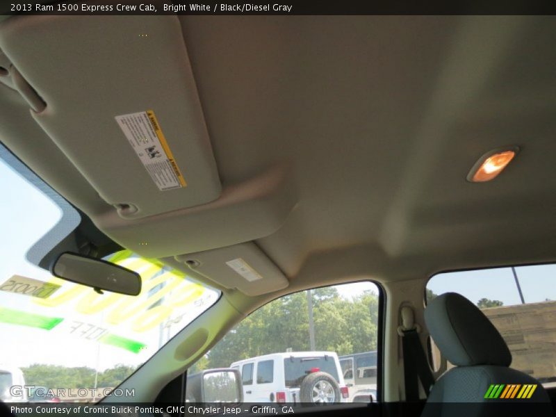 Bright White / Black/Diesel Gray 2013 Ram 1500 Express Crew Cab